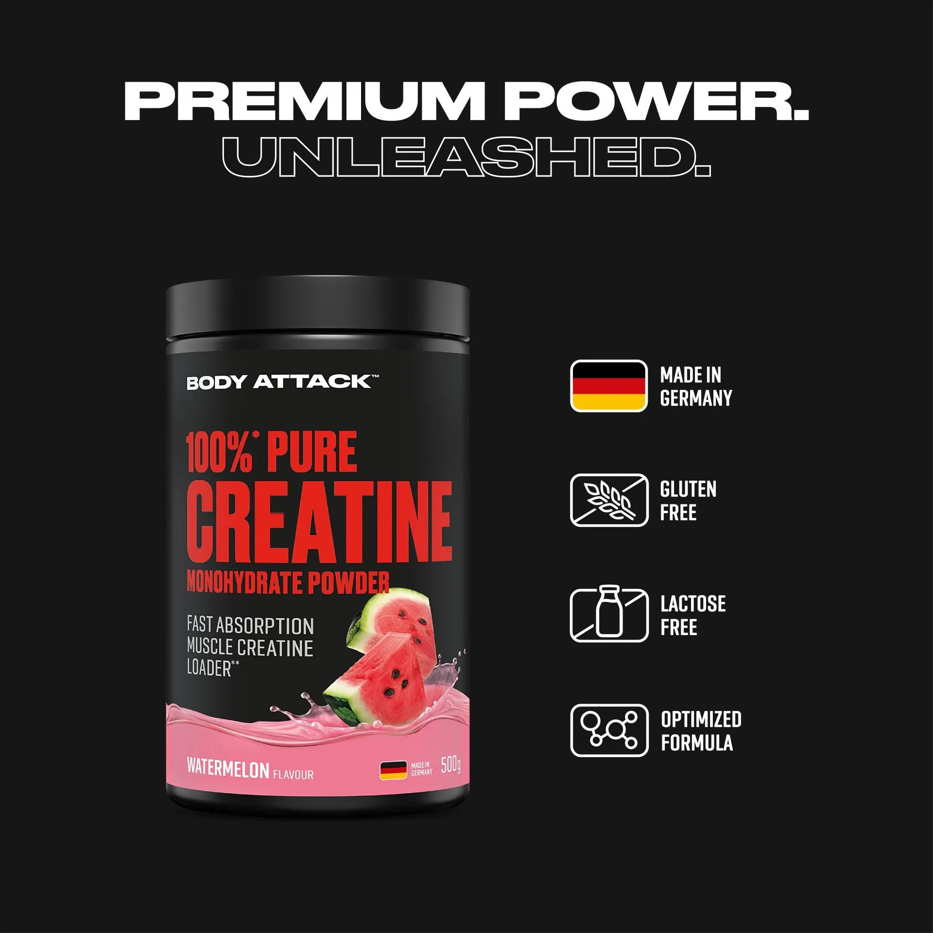 100% kreatiinmonohüdraat maitsestatud 500g