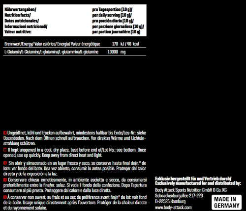 100% puhas L-glutamiin 1000g