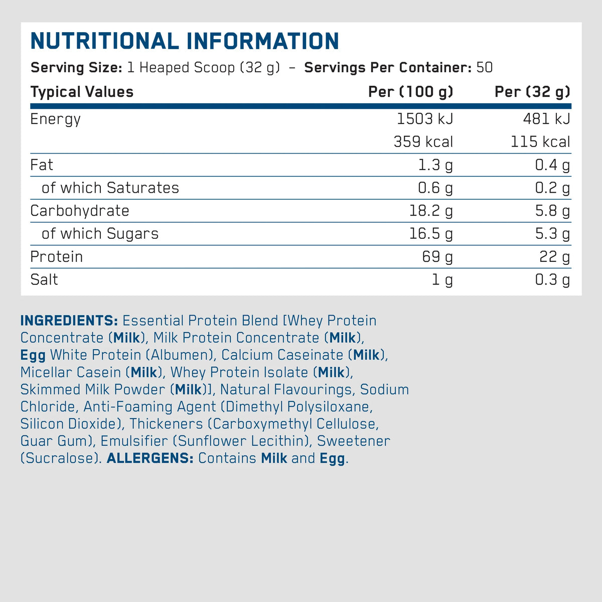 Essential Protein 1600g