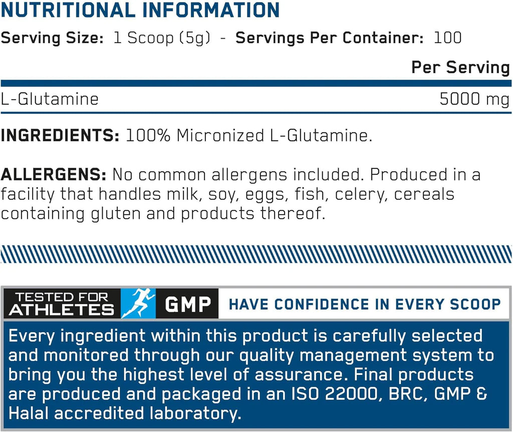 L-glutamiinipulber 500 g